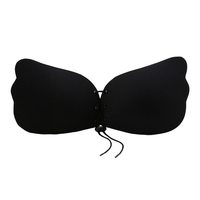 Anself Women Push Up Bra Self-Adhesive Silicone Bust Lace