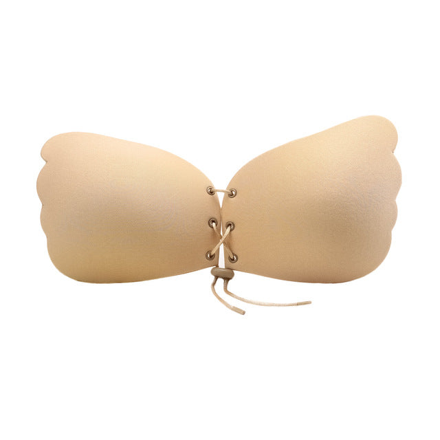 Anself Women Push Up Bra Self-Adhesive Silicone Bust Lace