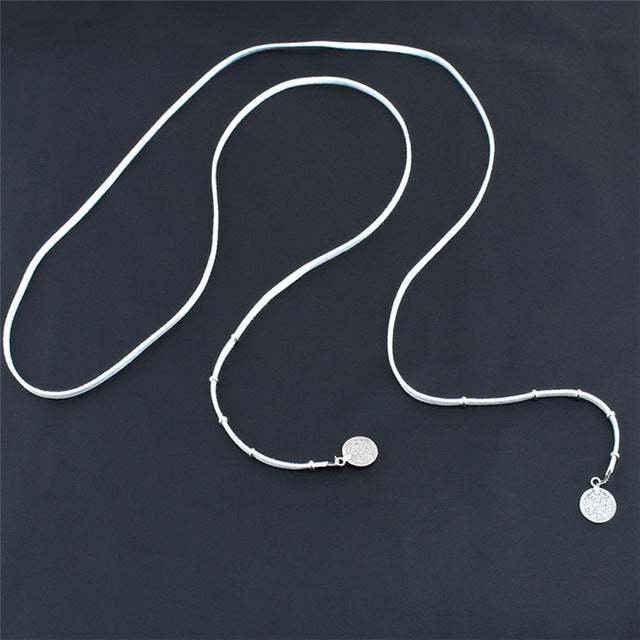 Long Necklace Gothic Black Velvet Choker Maxi  Jewellery Womans