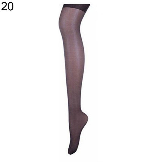 Women Sexy Shiny Ultra-Thin Footed Pantyhose Tights Breathable Sheer Stockings